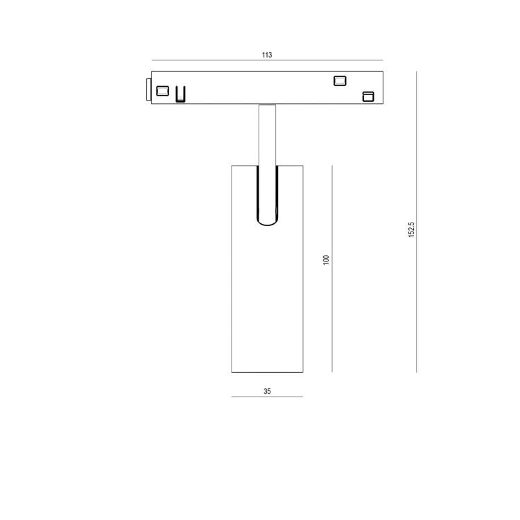 Магнитный трековый светильник Byled серия Gravity 7W, 48V, CRI>90, 30гр., Цвет: Нейтральный белый