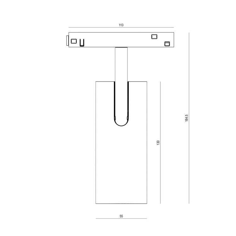 Магнитный трековый светильник Byled серия Gravity 12W, 48V, CRI>90, 38гр., Цвет: Теплый белый